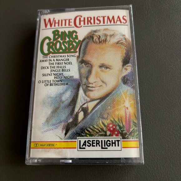Laser Light Bing Crosby White Christmas Dolby Stereo Sound Sealed Cassette Tape - Picture 1 of 3